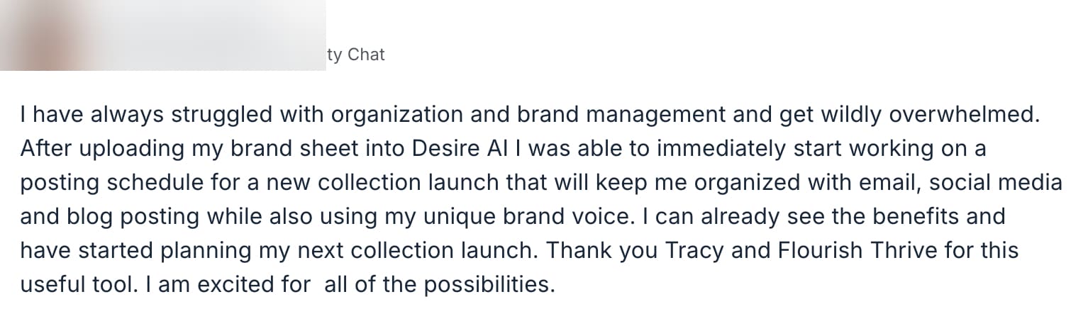 Member message screenshot, name hidden for privacy. The same member, before that launch. Name hidden for privacy.